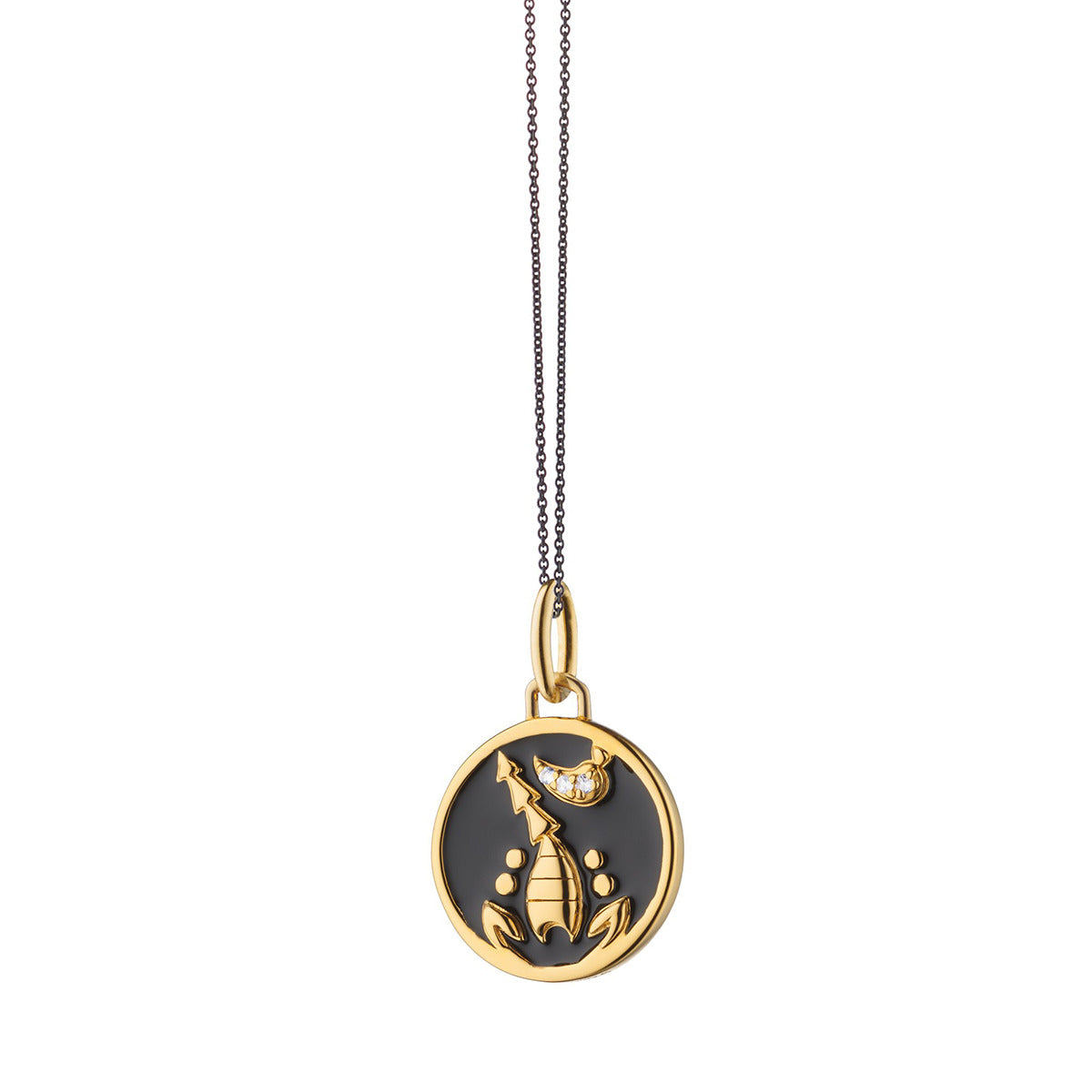 Mini Zodiac Enamel Vermeil Charm