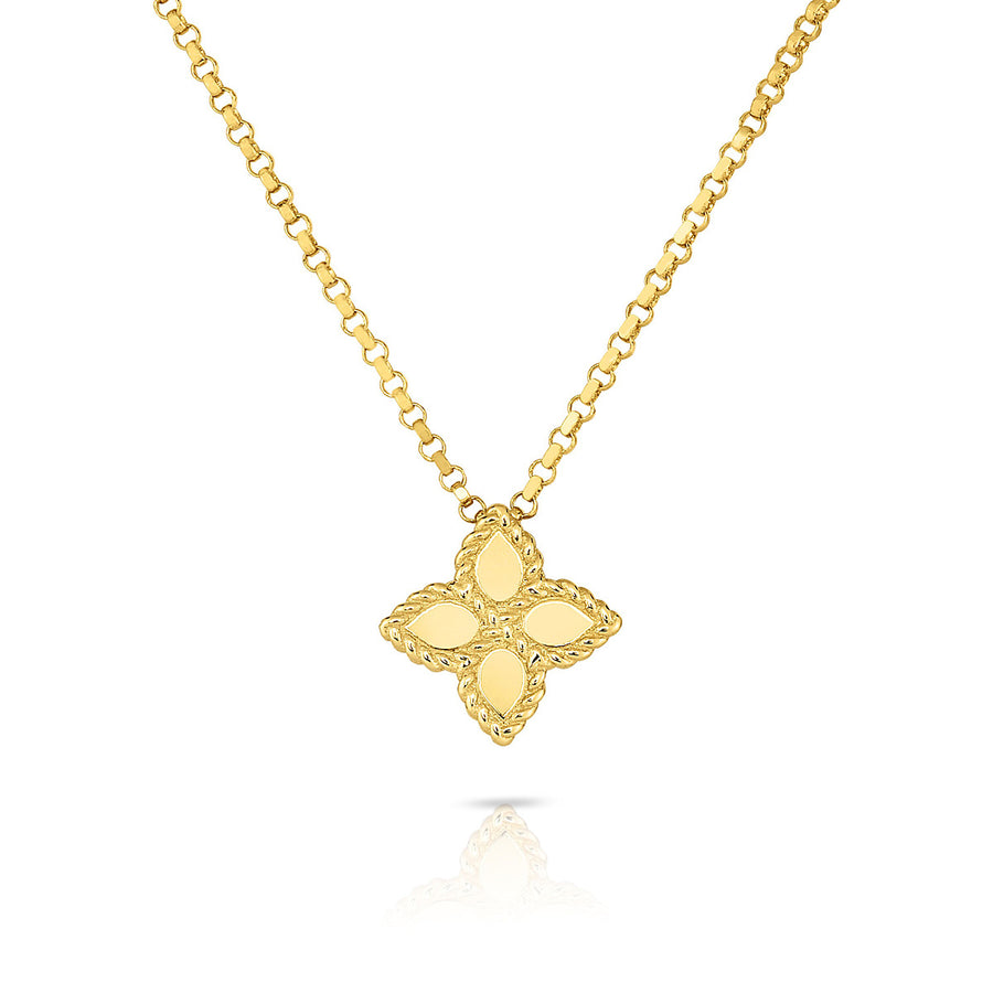 18K Small Princess Flower Pendant