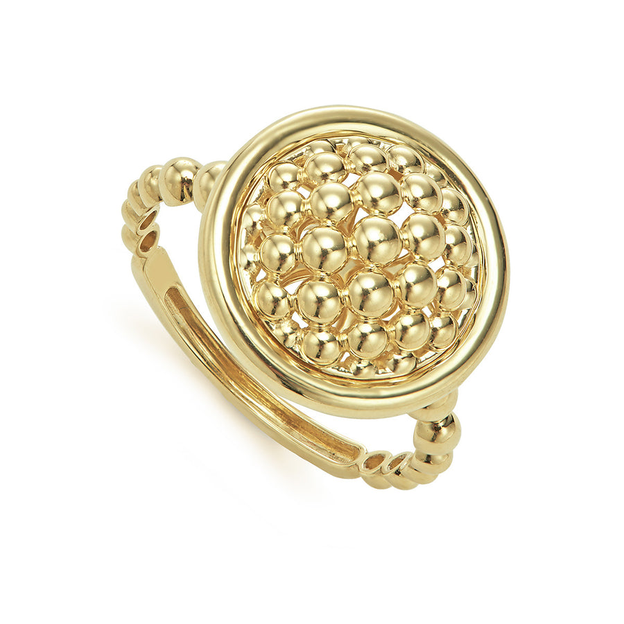 Large 18K Gold Circle Ring