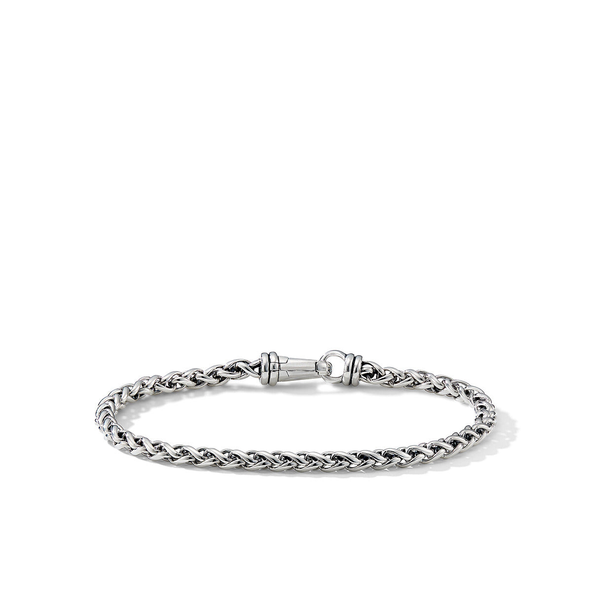 Stainless steel bracelet for men, wheat rope chain
