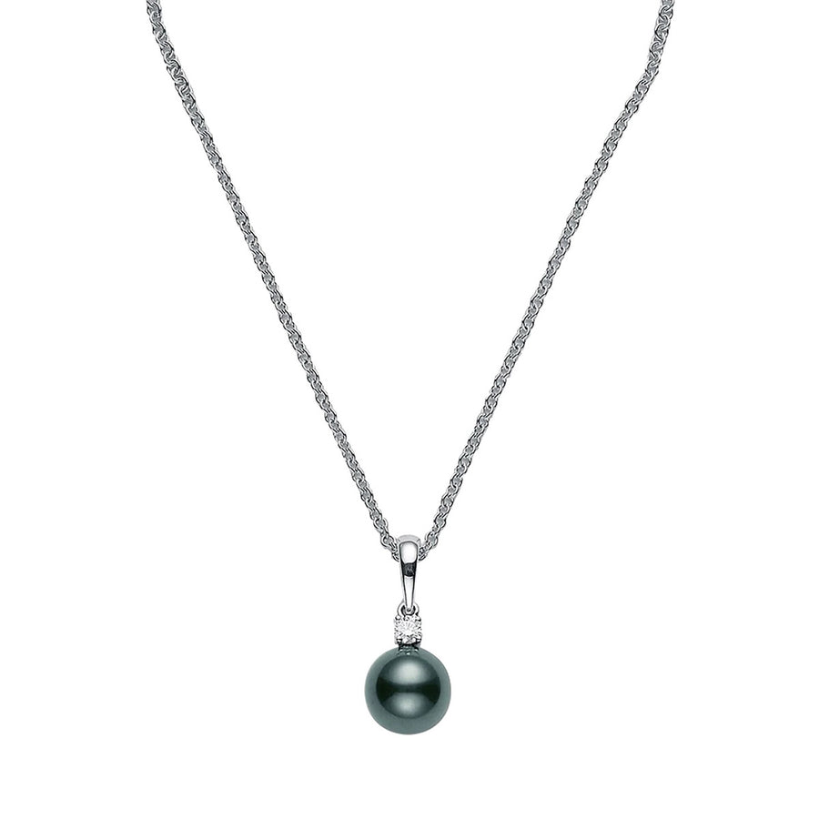 Black South Sea Pearl Diamond Pendant