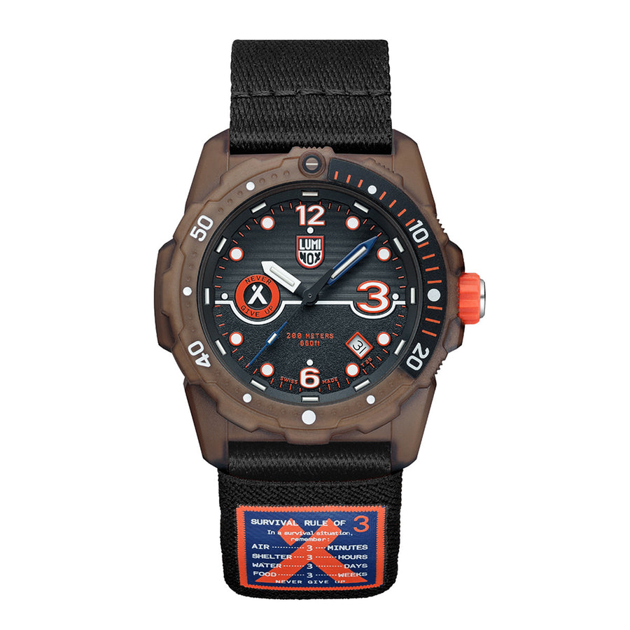 Bear Grylls TIDE Recycled Ocean Material Rule of 3 Sea Series Watch