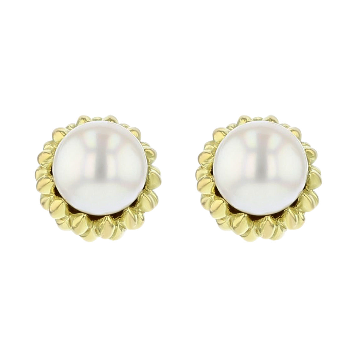 Tiffany pearl hot sale stud earrings