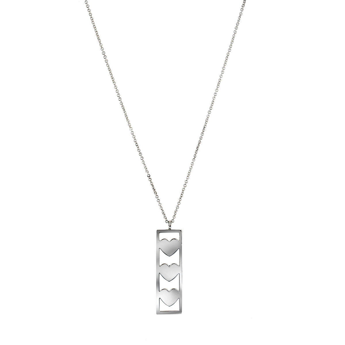 Tiffany triple hot sale heart necklace