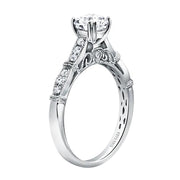 Milgrain Vintage Diamond Engagement Ring Setting