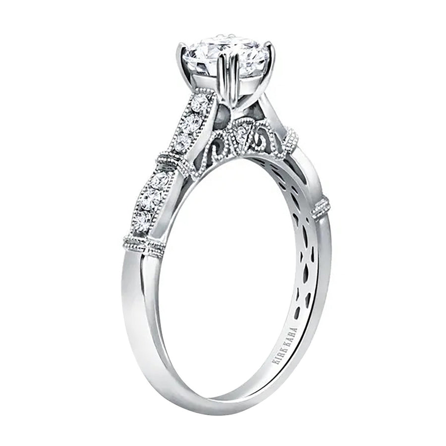 Milgrain Vintage Diamond Engagement Ring Setting