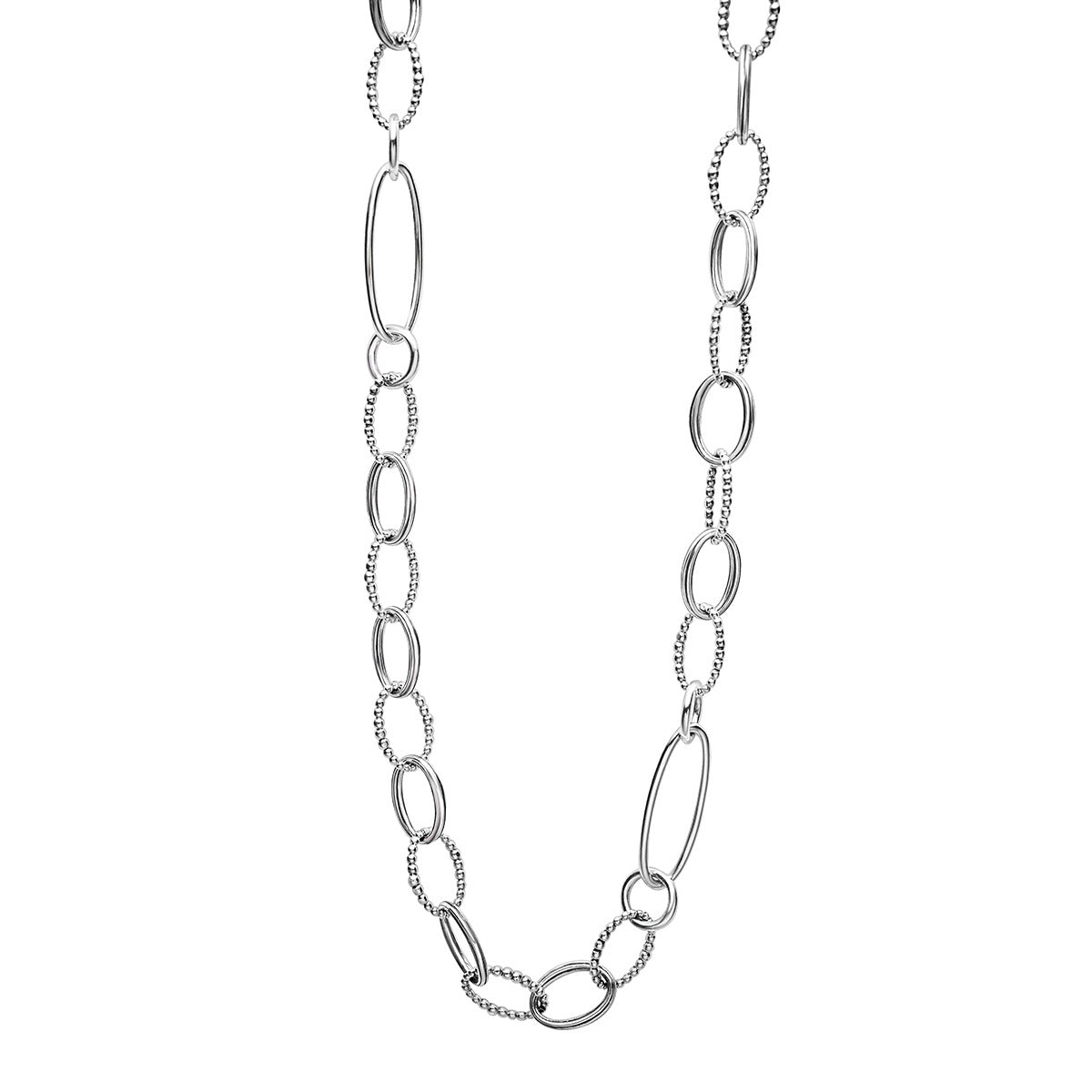 34 inch store silver chain