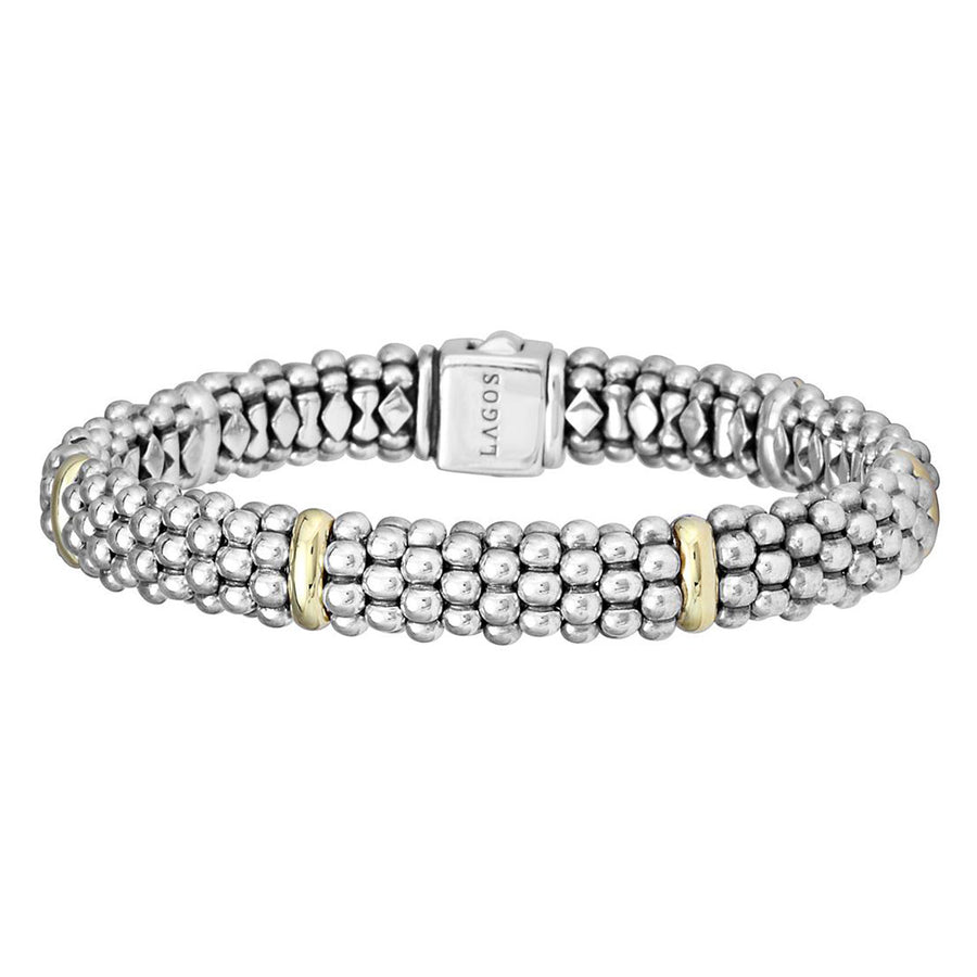 Six Gold Station Caviar Bracelet