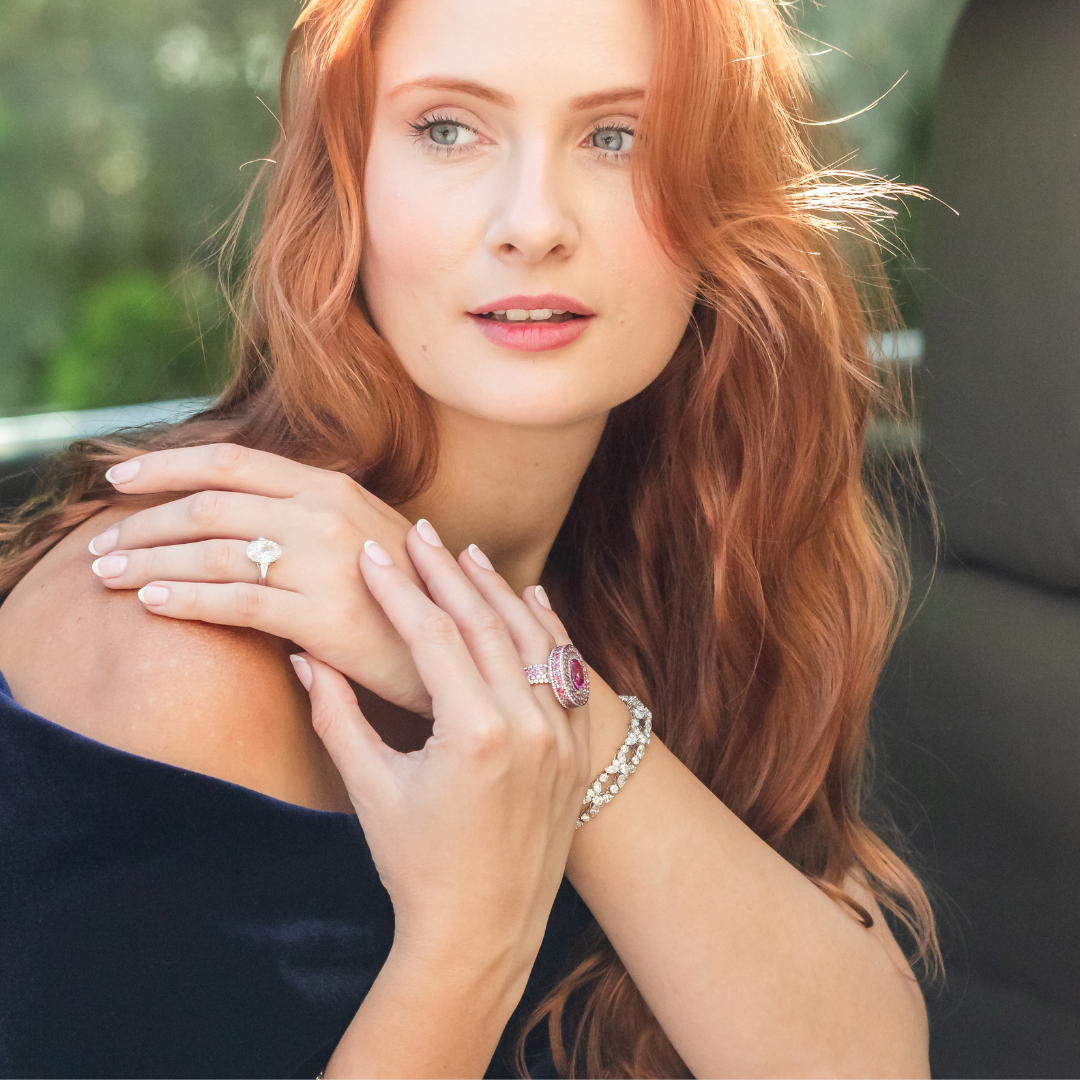 Diamond bracelet and ring