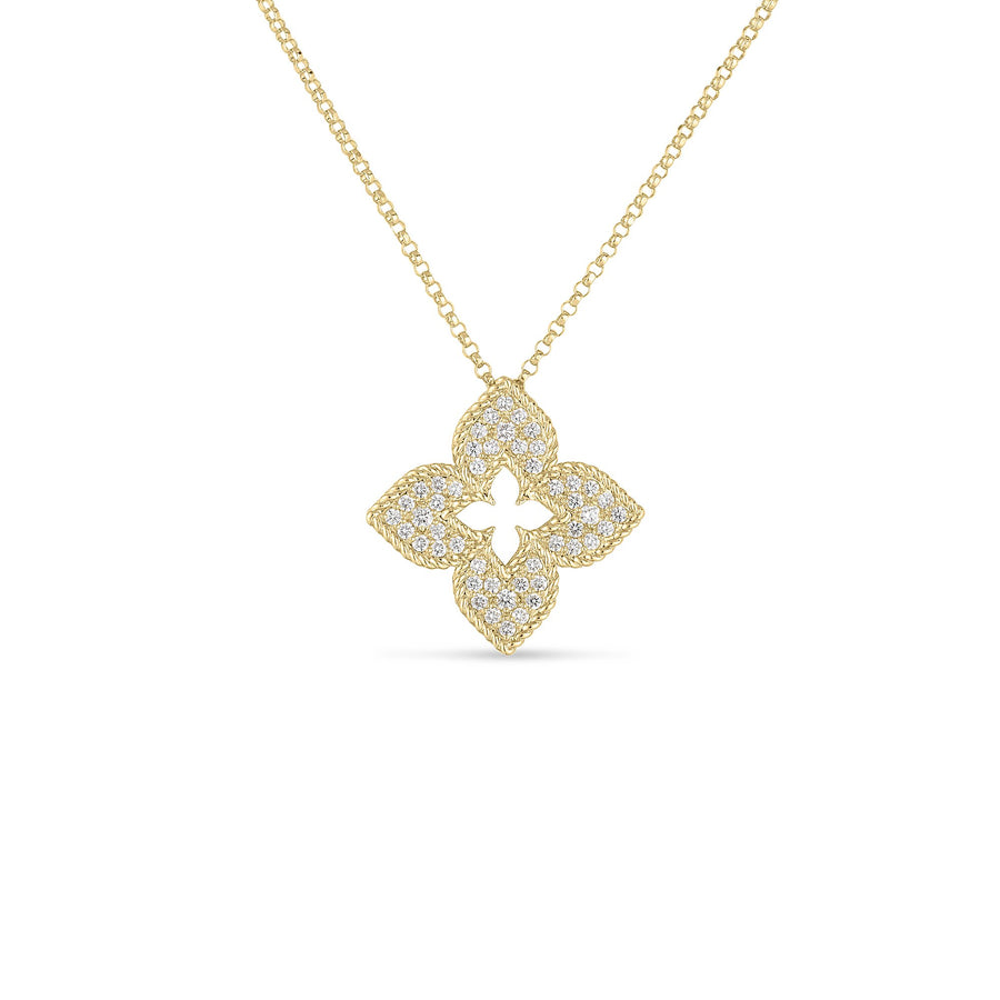 Venetian Princess 0.30ct Round Diamond Necklace in 18K Yellow Gold