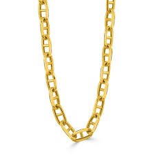 Mariner Fancy Link Chain in 18K Yellow Gold, 18"
