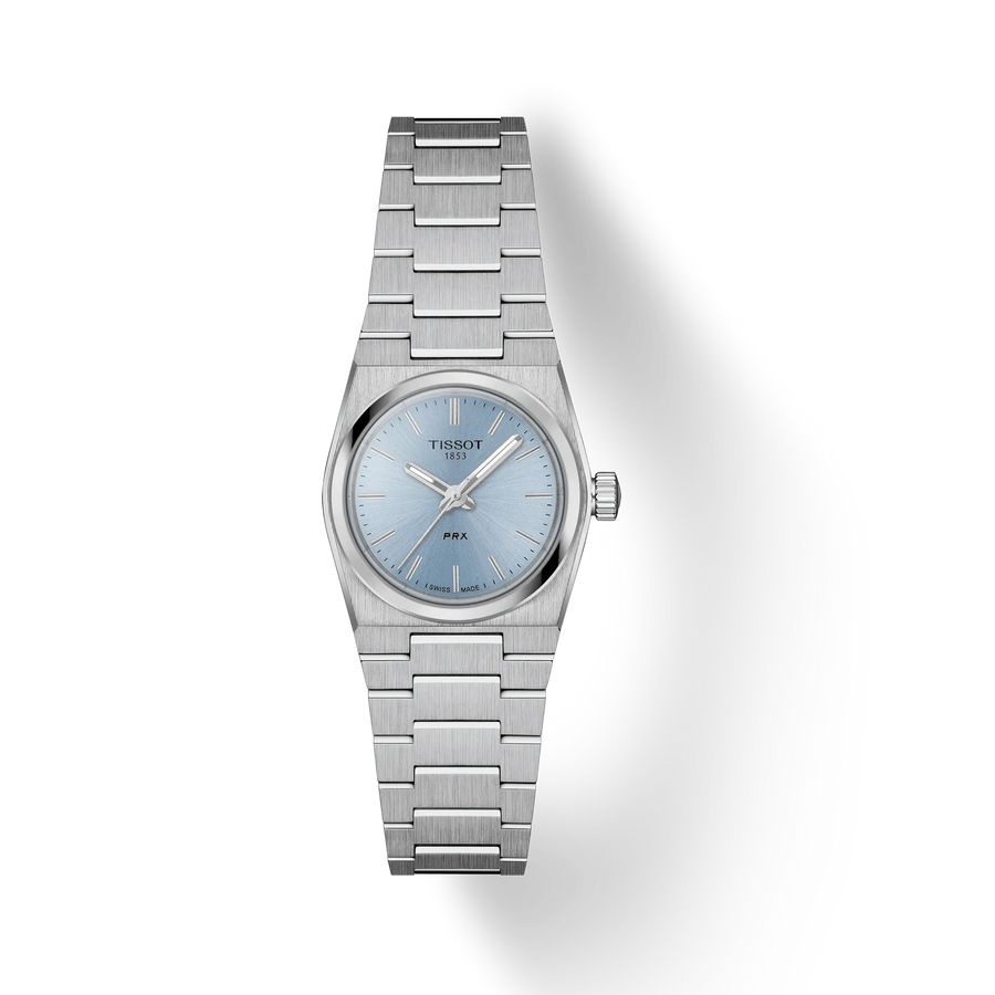 25mm PRX Quartz Watch with Ice Blue Dial in Stainless Steel, Bracelet