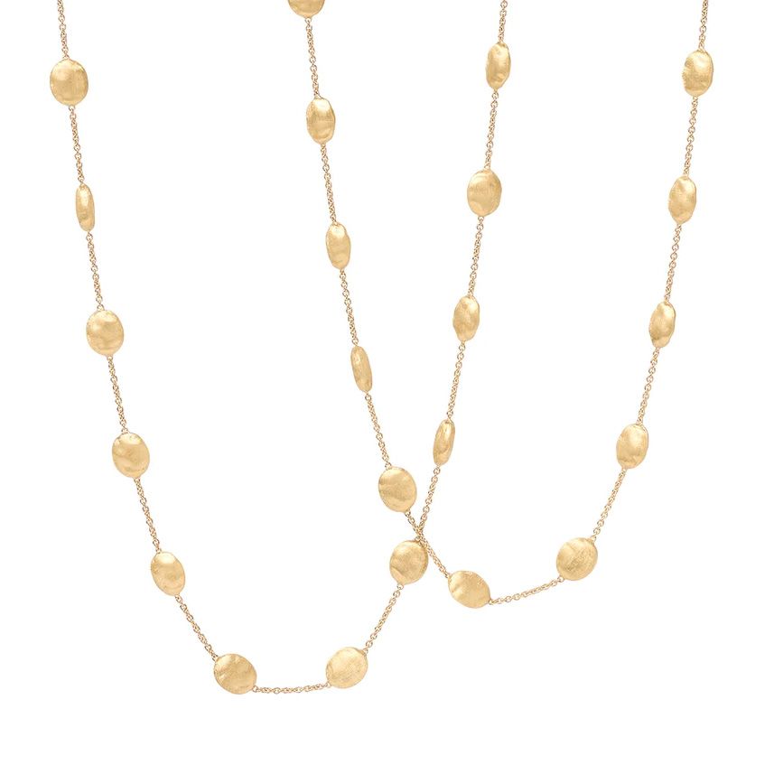 Africa Bead Necklace in 18k Yellow Gold