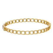 Stackable Link Bangle in 14K Yellow Gold