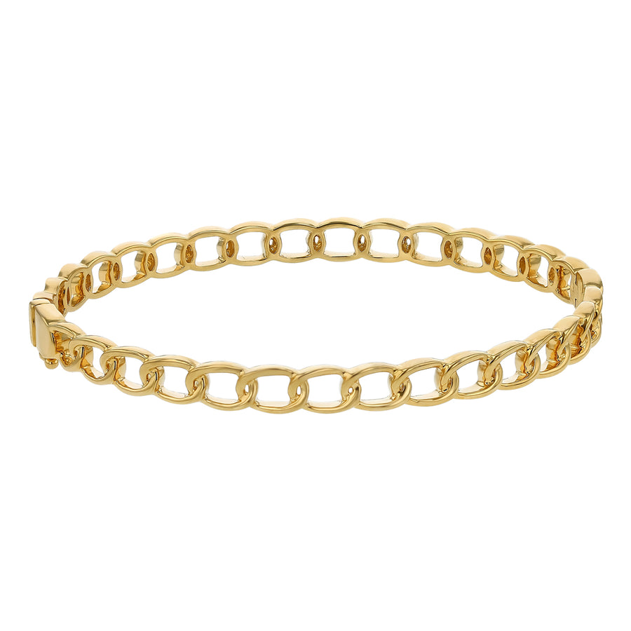 Stackable Link Bangle in 14K Yellow Gold