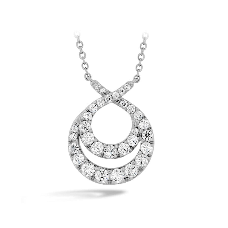 Tessa 1.32-1.42ct Diamond Necklace in 18K White Gold, 36"