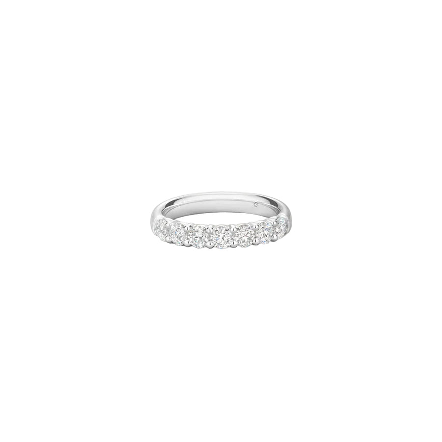 Signature 0.86-1.15ct Diamond 7-Stone Band in Platinum, size 6.5