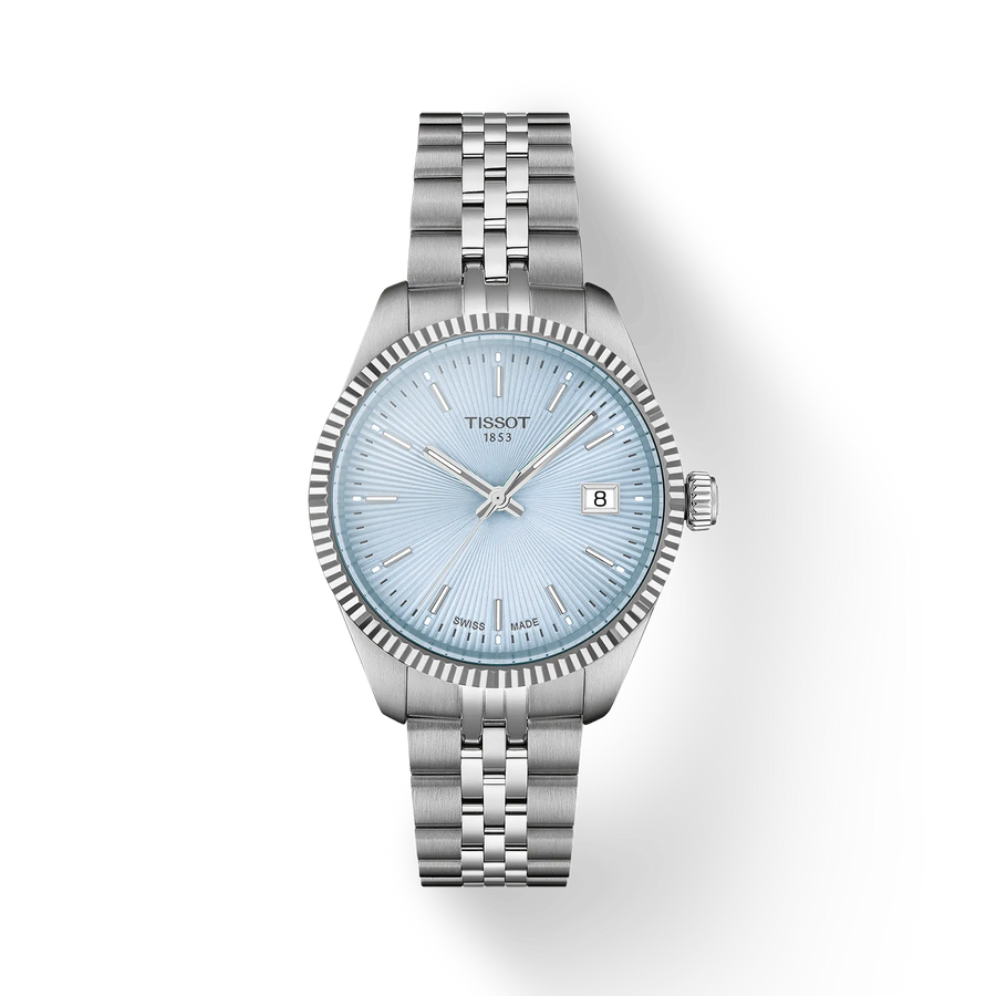34mm Ballade Quartz Watch with Ice Blue Dial in Stainless Steel, Bracelet