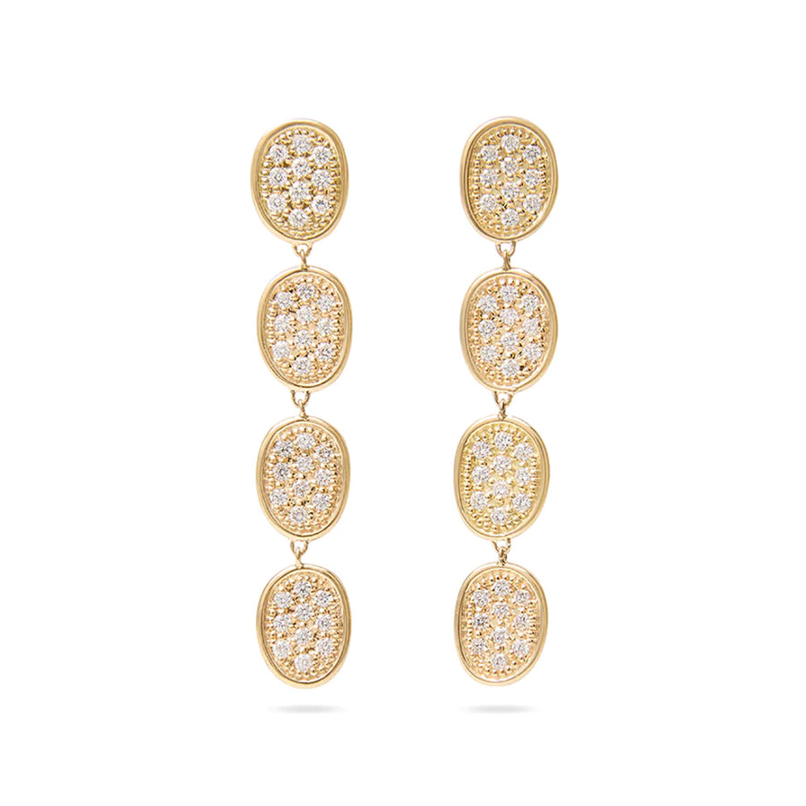Lunaria 1.60ct Diamond Drop Earrings in 18K Yellow Gold
