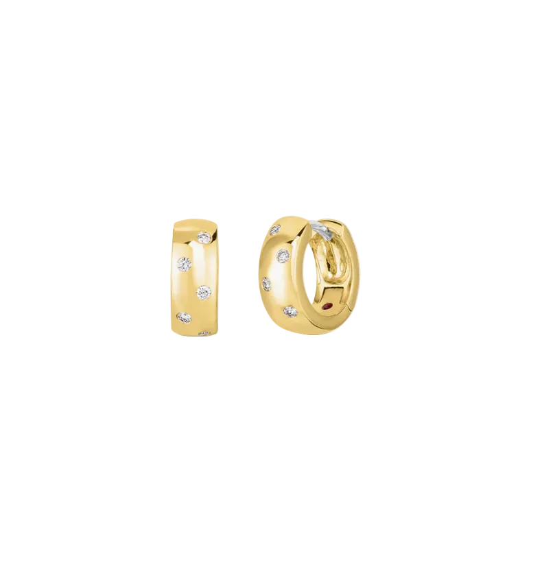 Tiny Treasures 0.14ct Diamond 14mm Wrap Earrings in 18K Yellow Gold