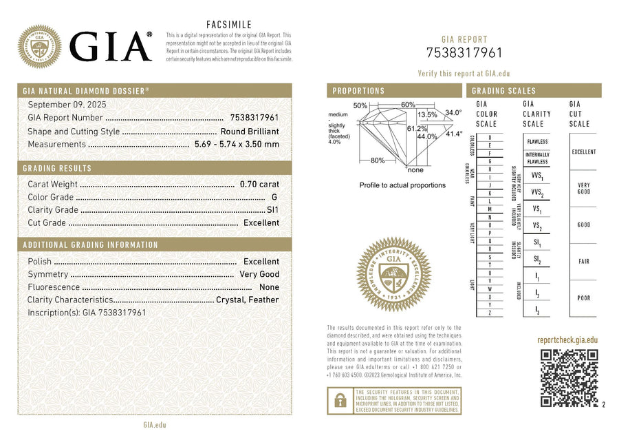 1.40ct Round Brilliant Diamond 3 Prong Stud Earrings in 14K White Gold