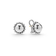 Caviar Bubbly 15mm Round Earrings in Sterling Silver
