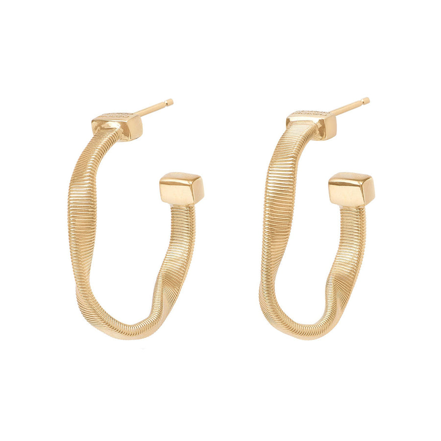 Marrakech Twisted Hoop Earrings in 18K Yellow Gold