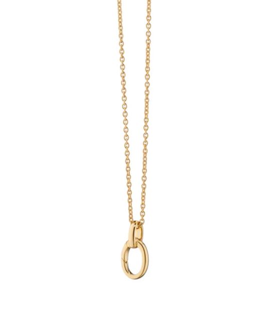 Single Station Charm Necklace in 18K Yellow Gold, 18-20"