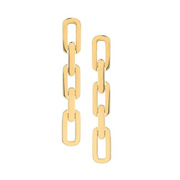 Navarra 3 Link Drop Earrings in 18k Yellow Gold