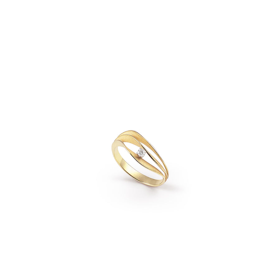 Velaa Star 0.05ct Diamond Ring in 18K Yellow Sunrise Gold, size 7