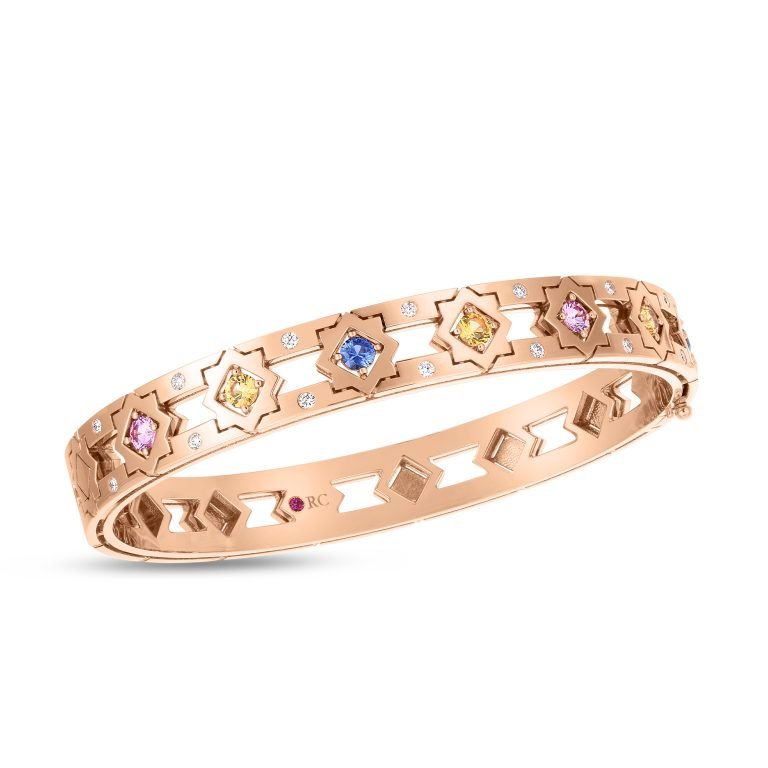 Navarra 1.16ct Mixed Sapphire and 0.20ct Diamond Bracelet in 18K Rose Gold