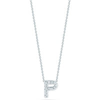 Love Letter P Pendant with Diamonds