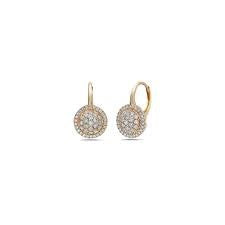 Diamond Station Drop Earrings