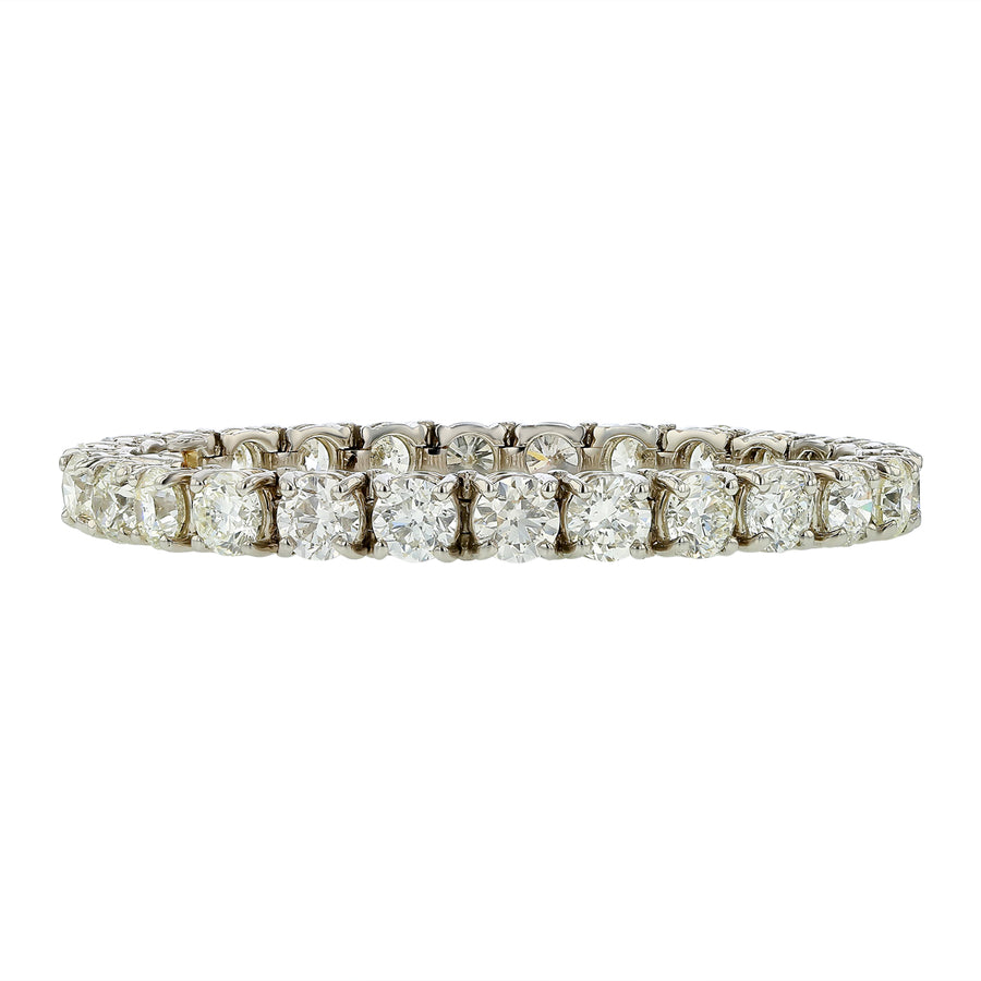 26.07ct Round Brilliant Diamond Tennis Bracelet in Platinum, 7"