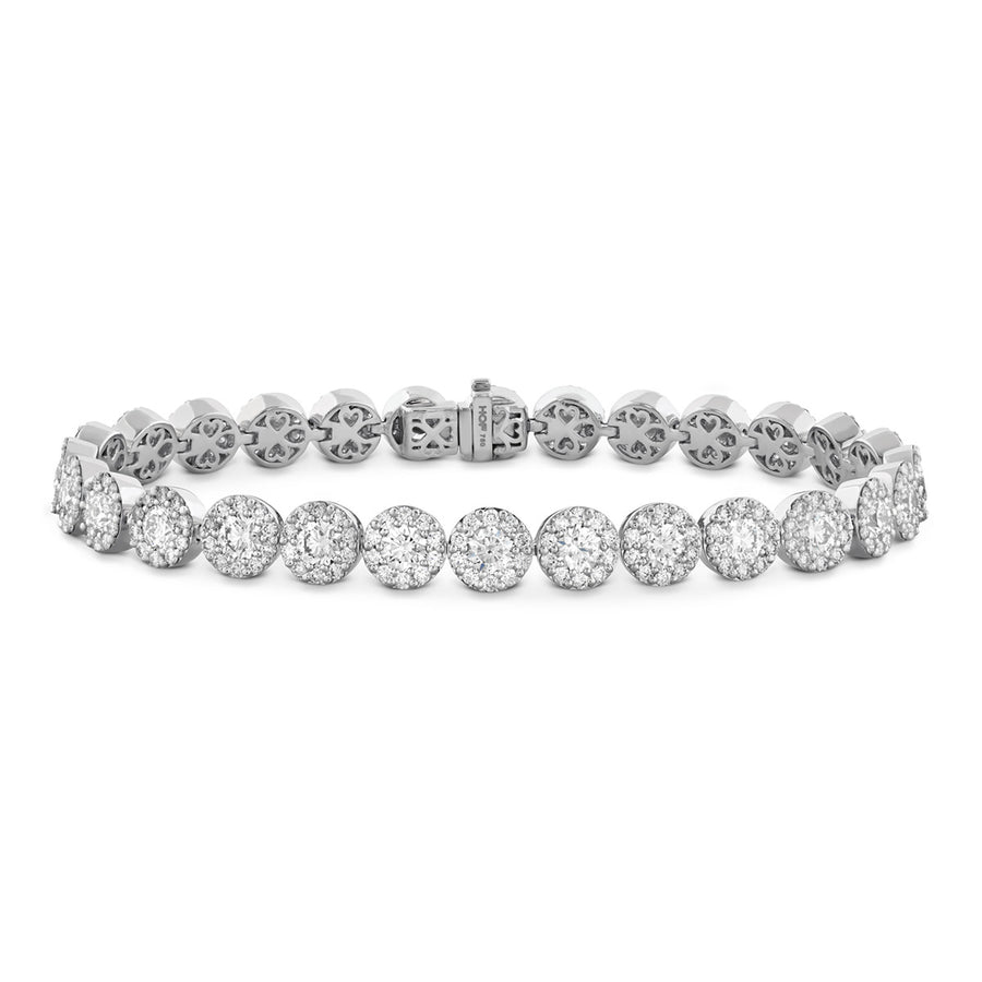 Fulfillment 6.90-7.05ct Diamond Line Bracelet in 18K White Gold, 7"
