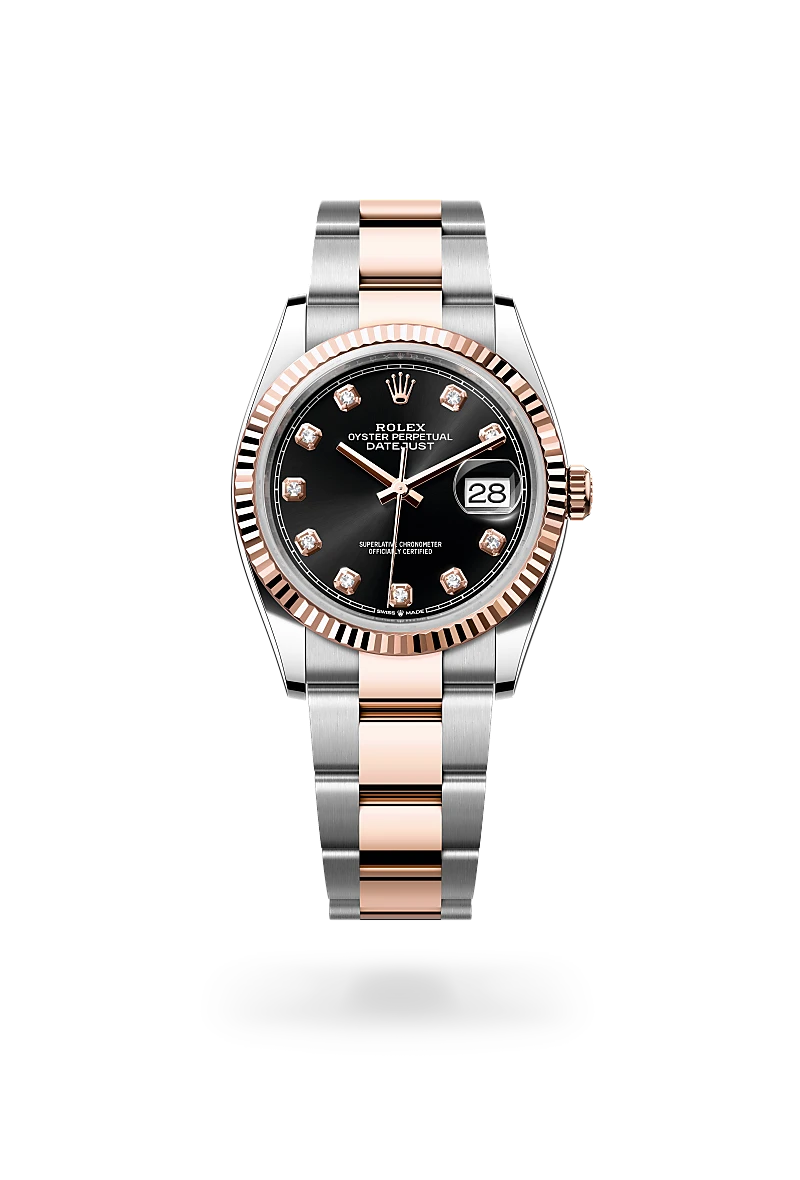 rolex Datejust in Everose Rolesor - combination of Oystersteel and Everose gold, M126231-0020 - Sylvan's Jewelers