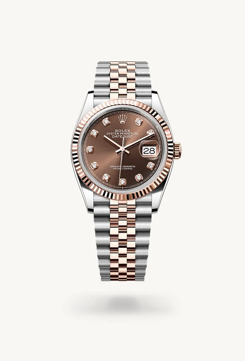 rolex Datejust in Everose Rolesor - combination of Oystersteel and Everose gold, M126231-0053 - Sylvan's Jewelers