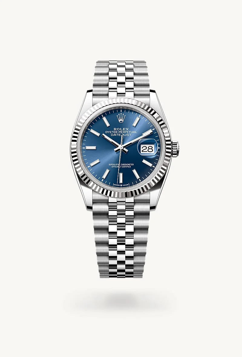 Rolex Datejust in White Rolesor - combination of Oystersteel and white gold, M126234-0017 - Sylvan's Jewelers