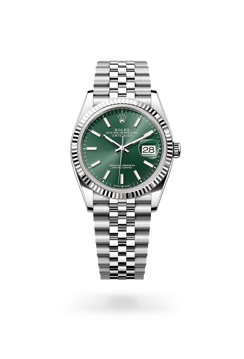 Rolex Datejust in White Rolesor - combination of Oystersteel and white gold, M126234-0051 - Sylvans