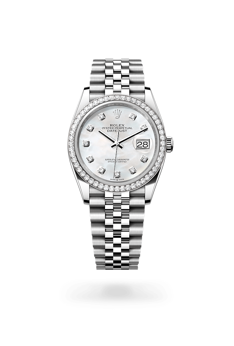 rolex Datejust in White Rolesor - combination of Oystersteel and white gold,  - Sylvans