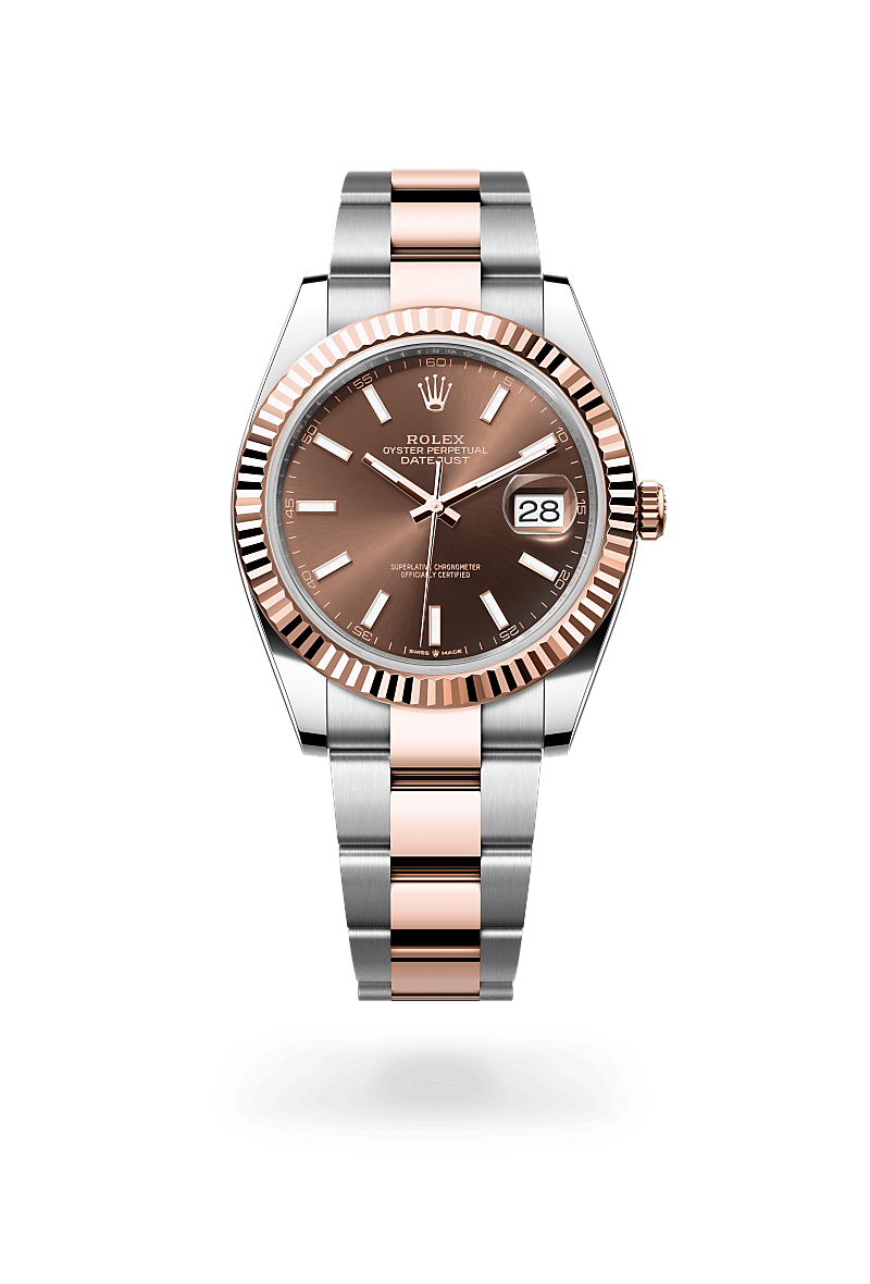 rolex Datejust in Everose Rolesor - combination of Oystersteel and Everose gold, M126331-0001 - Sylvan's Jewelers