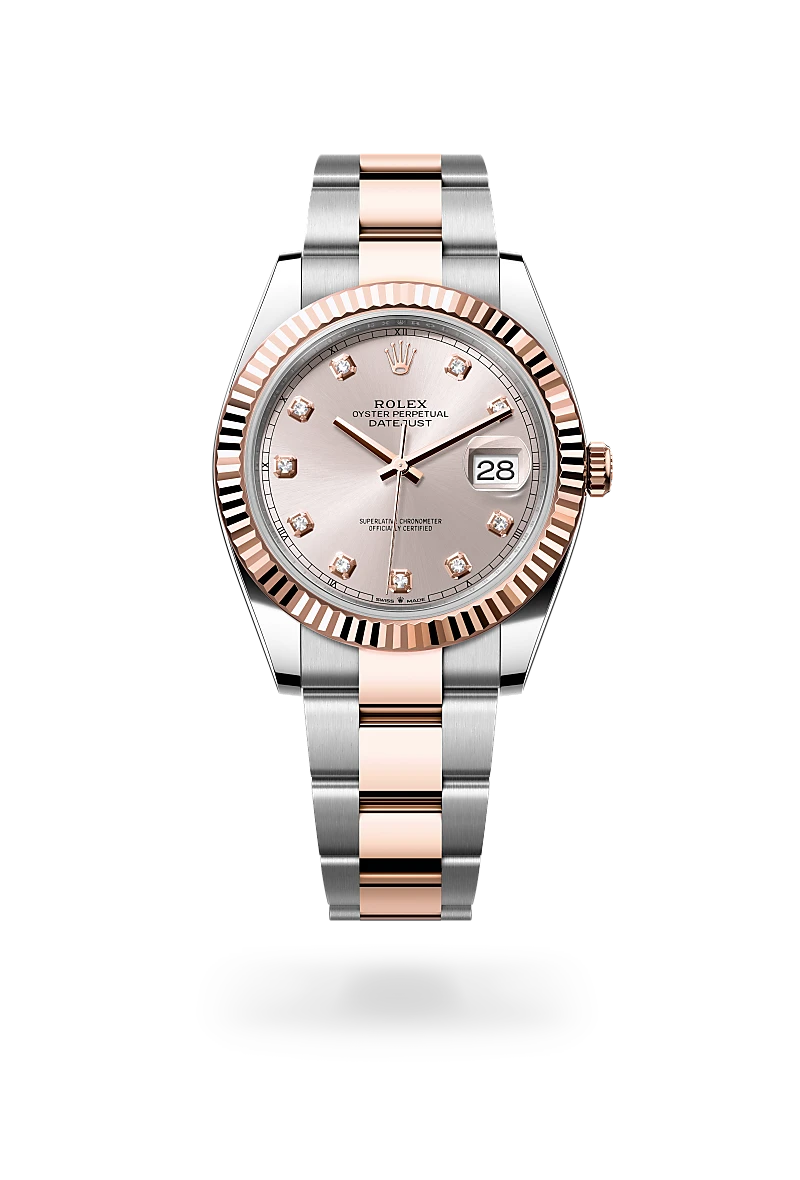 rolex Datejust in Everose Rolesor - combination of Oystersteel and Everose gold, M126331-0007 - Sylvan's Jewelers