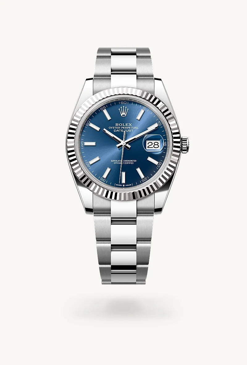 rolex Datejust in White Rolesor - combination of Oystersteel and white gold, M126334-0001 - Sylvan's Jewelers