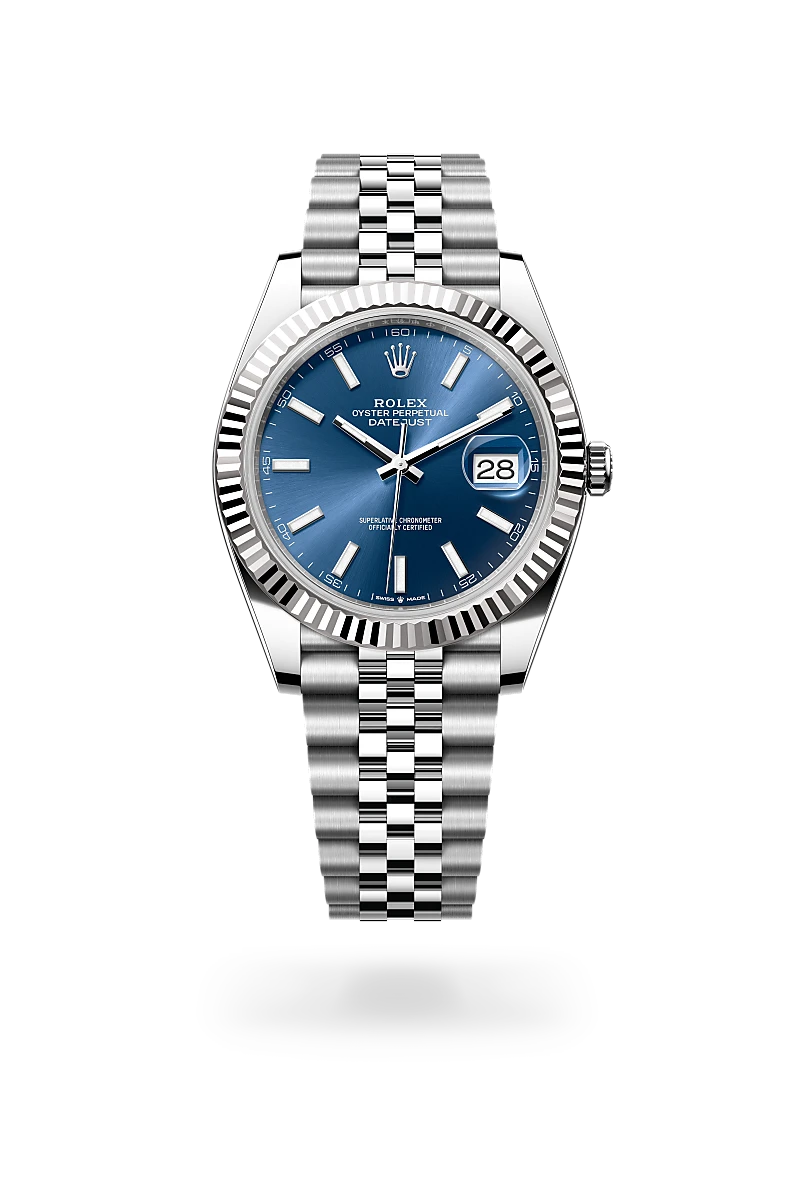 rolex Datejust in White Rolesor - combination of Oystersteel and white gold, M126334-0002 - Sylvan's Jewelers