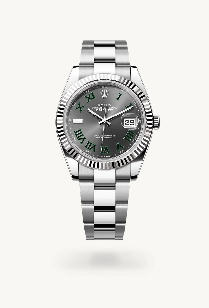 rolex Datejust in White Rolesor - combination of Oystersteel and white gold, M126334-0021 - Sylvan's Jewelers