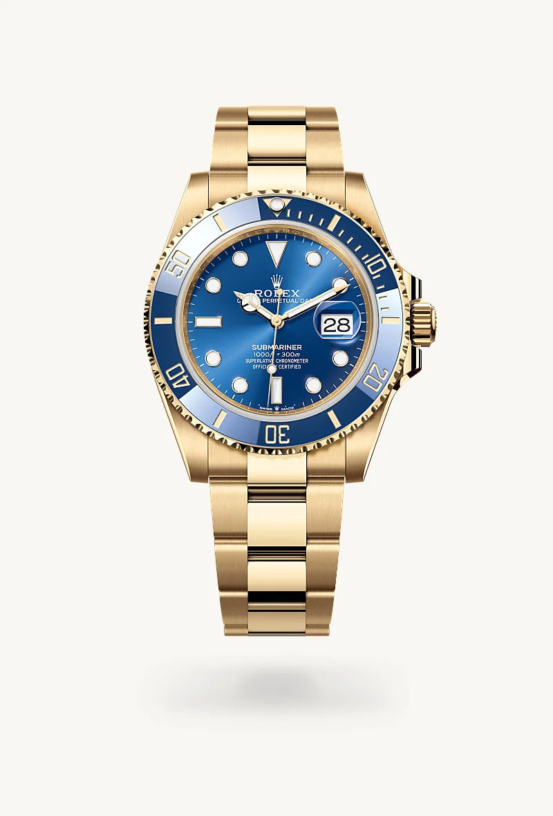 rolex Submariner in 18 kt yellow gold, M126618LB-0002 - Sylvan's Jewelers