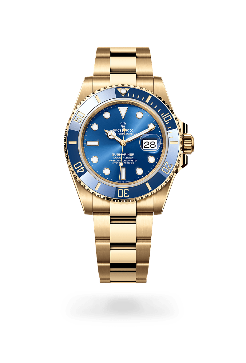 rolex Submariner in 18 kt yellow gold,  - Sylvans