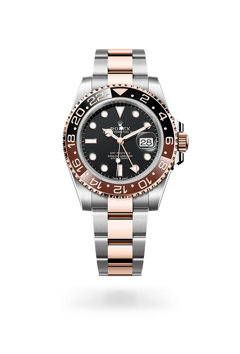 rolex GMT-Master II in Everose Rolesor - combination of Oystersteel and Everose gold, M126711CHNR-0002 - Sylvan's Jewelers
