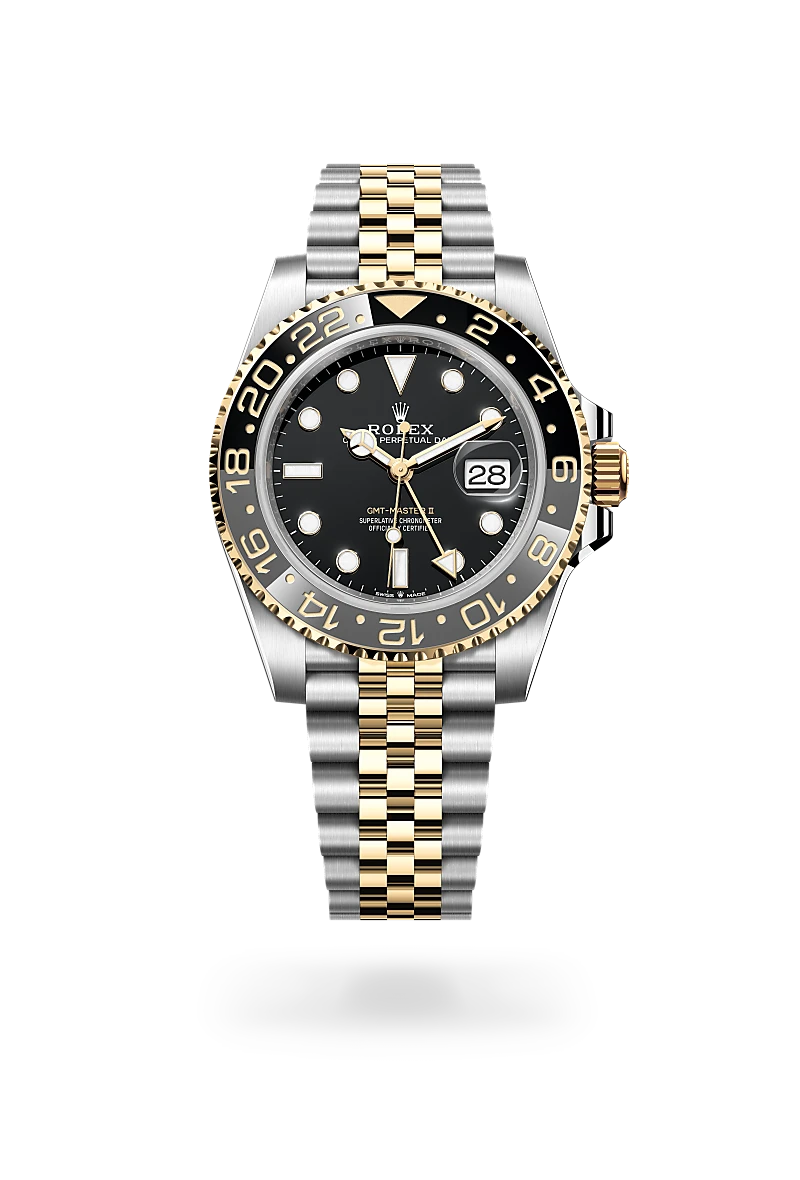 rolex GMT-Master II in Yellow Rolesor - combination of Oystersteel and yellow gold, M126713GRNR-0001 - Sylvan's Jewelers