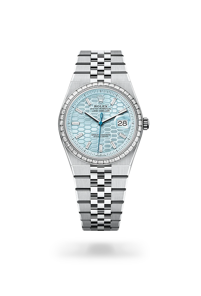 rolex Land-Dweller in Platinum, M127286TBR-0001 - Sylvan's Jewelers